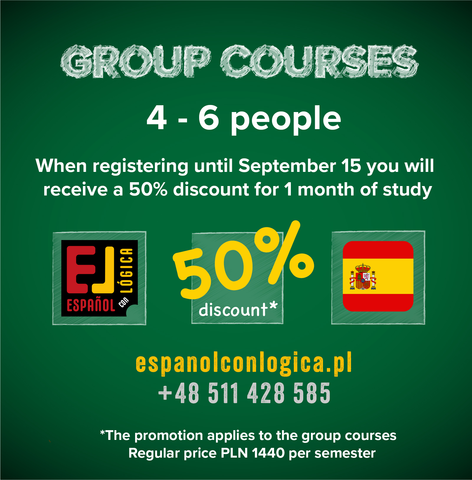 Spanish courses in groups