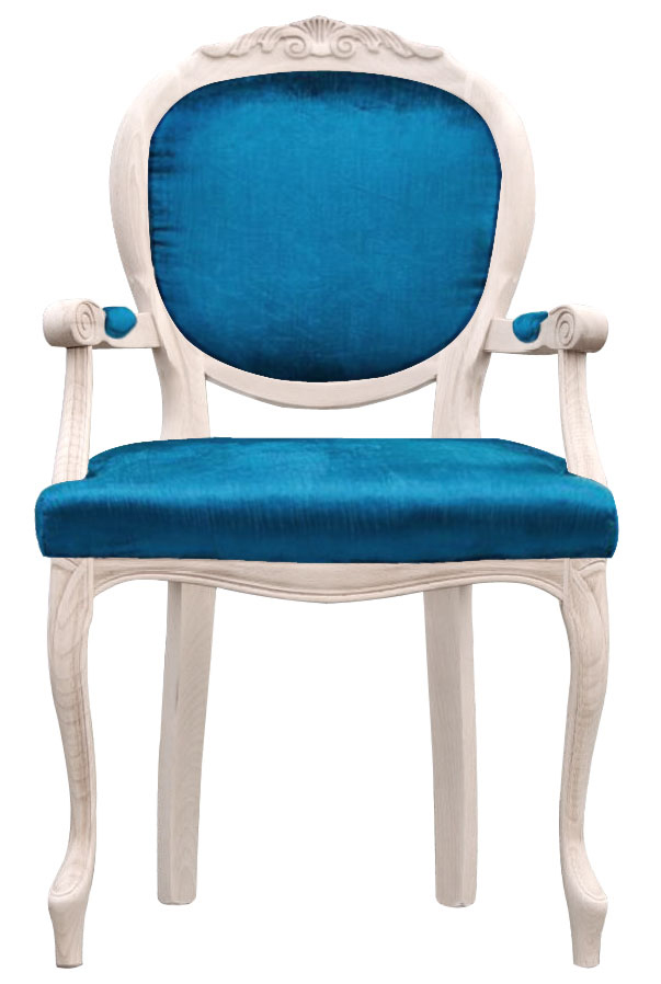 Stylowe krzesło tapicerowane stolarka drewniana krzesło turkusowe krzesło do jadalni producent mebli
