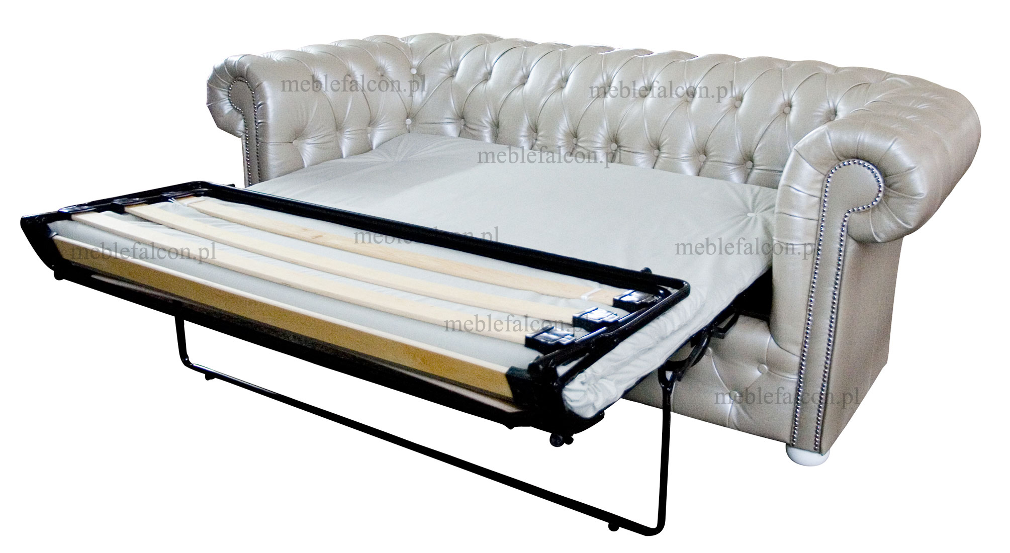 sofa z funkcją spania w stylu chesterfield do salonu szlachetna zdobna styl glamour wrocław